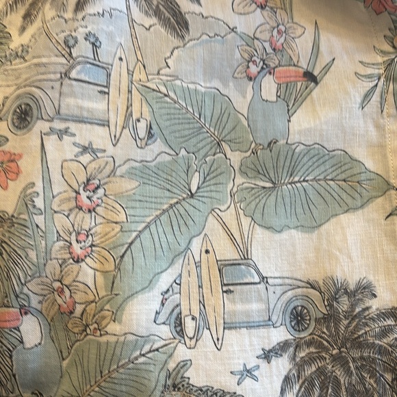 CC California Linen Surfing Print Short and Top Set Size XL - Picture 11 of 11